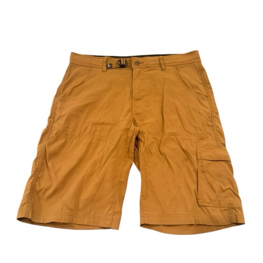 PrAna Men’s Cargo Shorts Brown Size M Stretch Hiking Outdoor